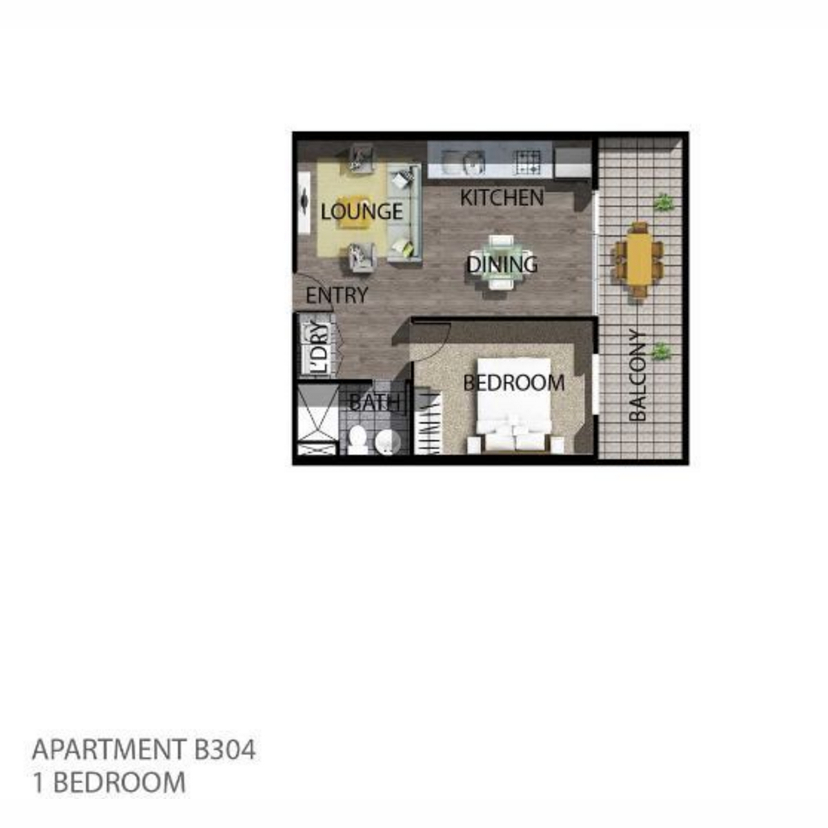 One Bedroom Modern Apartment